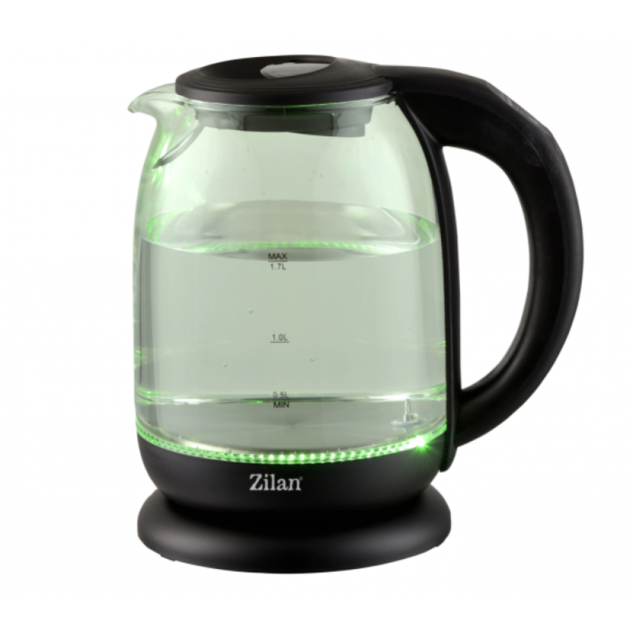 Cana Electrica, Capacitate 1.7l, Putere 2200w, Iluminare Led, Maner Ergonomic, Indicator Nivel Apa, Temperatura Reglabila, Negru