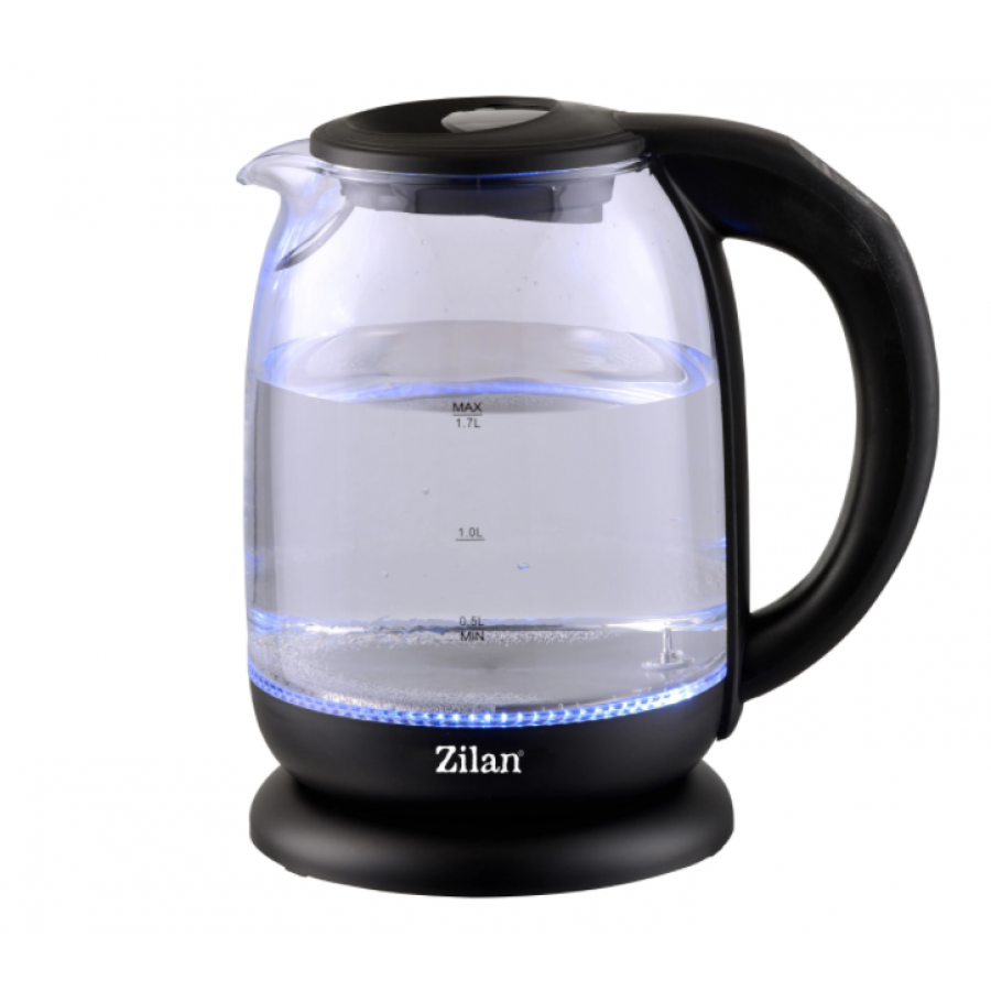 Cana Electrica, Capacitate 1.7l, Putere 2200w, Iluminare Led, Maner Ergonomic, Indicator Nivel Apa, Temperatura Reglabila, Negru