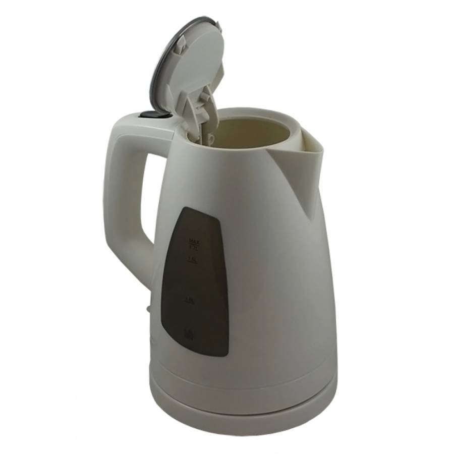 Cana Fierbator De 1.7 L, Putere 2200w, On / Off Cu Led, Talpa De Inox, 220-240 V/50-60 Hz, Cana Detasabila, Gradaj, Culoare Alb