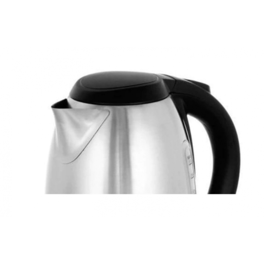 Cana Fierbator, Inox, 1500w, Capacitate De 2 L, Declansare Automata, Buton On/off, Buton Deschidere Capac, Indicator Nivel Apa, Argintiu/negru