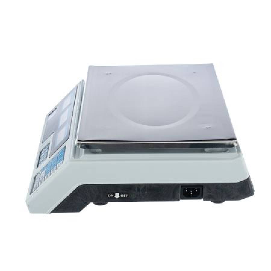 Cantar Comercial  Electronic 30 Kg Klausstech , Cu Dublu Afisaj Led ,  Functie Aducere La 0  , Platforma Inox