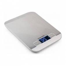 Cantar De Bucatarie Profesional, 4 Unitati De Masurare, Capacitate Maxima 5 Kg, Lumina Albastra De Fundal, Platforma Din Otel, Indicator Baterie, Design Modern, Argintiu