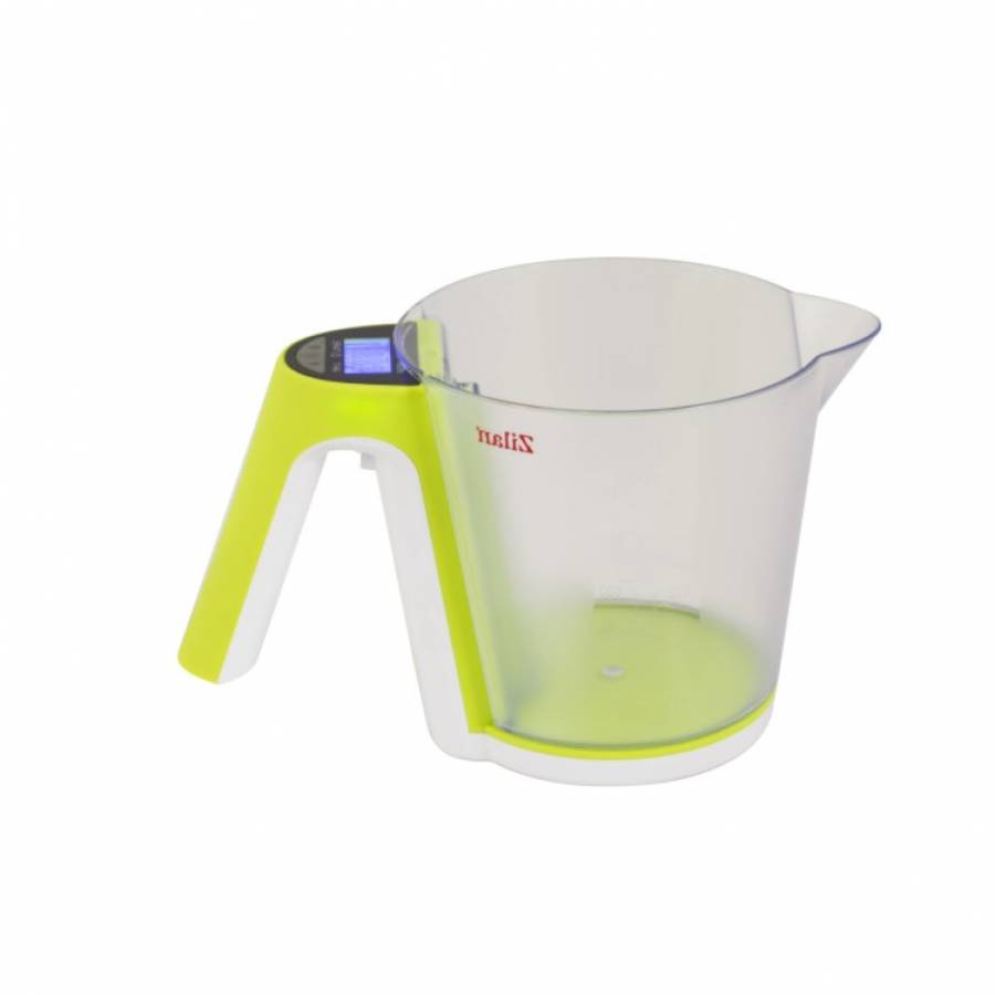 Cantar Digital Profesional Stil Cana Gradata, Display Lcd, Functie De Tara, Oprire Automata, Capacitate 2kg, Precizie 1gr, Alb/verde