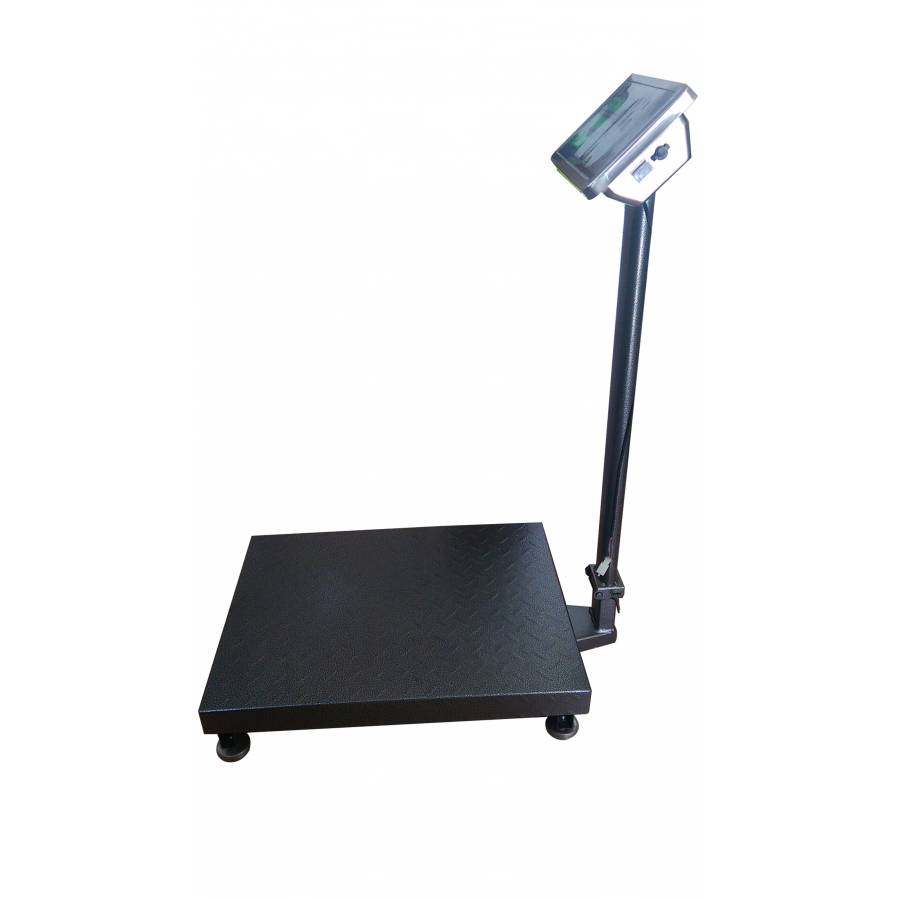 Cantar Electronic Cu Platforma Din Otel Inoxidabil, 500kg, Brat Pliabil, Gri