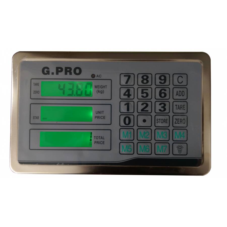 Cantar Electronic Cu Platforma Din Otel Inoxidabil, 500kg, Brat Pliabil, Gri