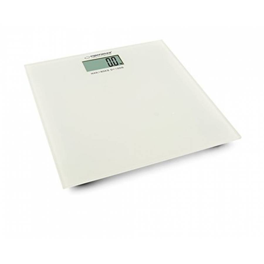 Cantar Electronic Klausstech Echipat Cu 4 Senzori, Capacitate Maxima 180 Kg, Afisaj Lcd, Pornire Automata, Design Modern, Alb