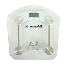 Cantar Profesional De Corp, Sarcina Maxima Suportata 180 Kg, Ecran Lcd De 25mm, Senzor Presiune, Indicator Baterie, Alb/argintiu