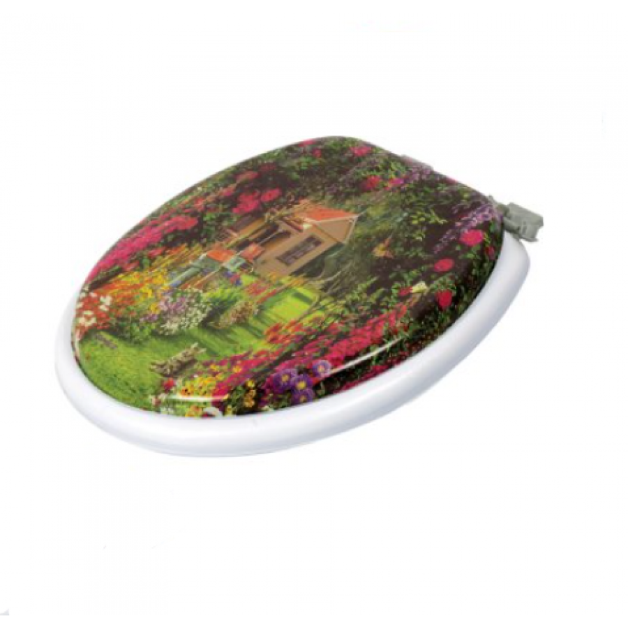 Capac De Wc, Burete Din Spuma, Potrivire Pe Toate Vasele Standard, Model Castel, Alb