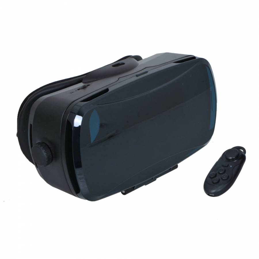 Casca Vr Cu Telecomanda Klausstech, Dimensiune Cuprinsa Intre 4.3 Inch Si 5.7 Inch, Sistem De Operare Ios Sau Android, Conexiune Prin Bluetooth 4.0, Autonomie 20 Ore, Material Plastic, 60 Mah, Negru