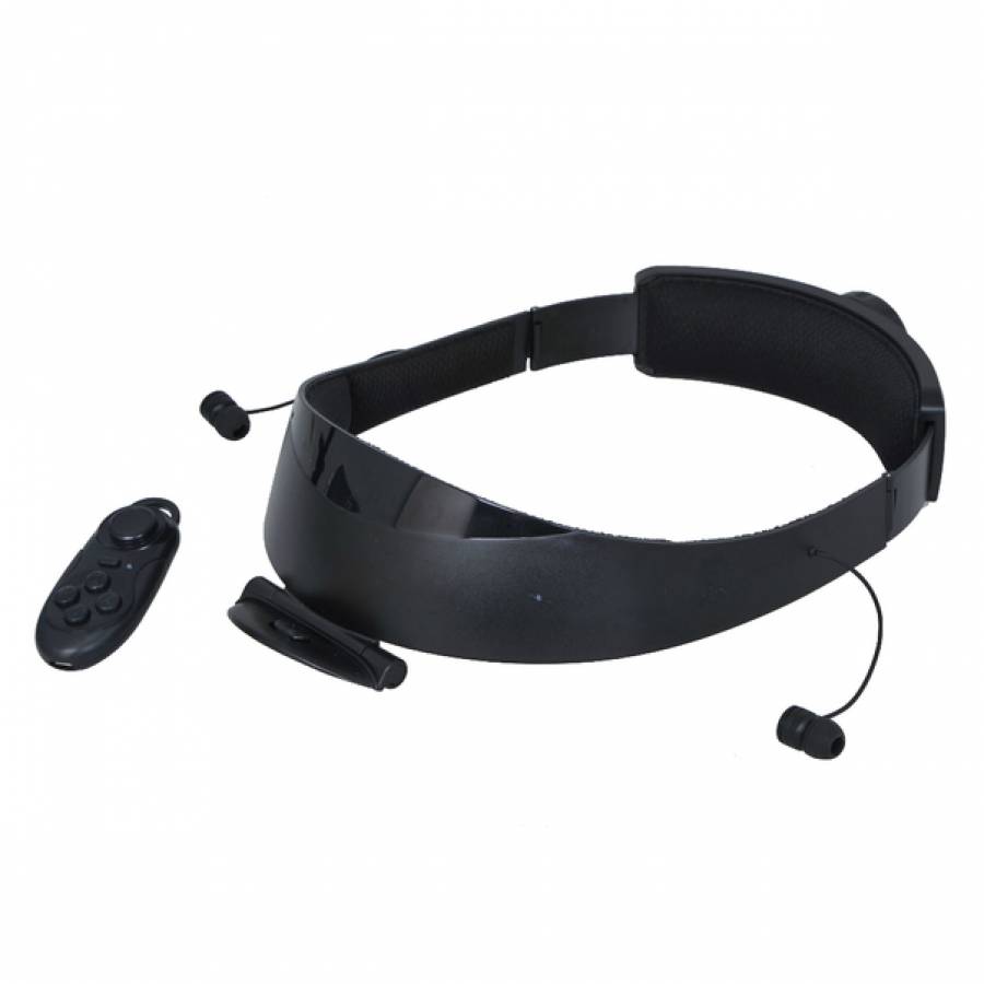 Casca Vr Cu Telecomanda Klausstech, Dimensiune Cuprinsa Intre 4.3 Inch Si 5.7 Inch, Sistem De Operare Ios Sau Android, Conexiune Prin Bluetooth 4.0, Autonomie 20 Ore, Material Plastic, 60 Mah, Negru