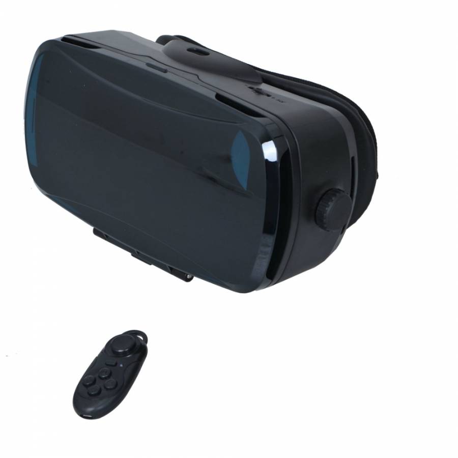 Casca Vr Cu Telecomanda Klausstech, Dimensiune Cuprinsa Intre 4.3 Inch Si 5.7 Inch, Sistem De Operare Ios Sau Android, Conexiune Prin Bluetooth 4.0, Autonomie 20 Ore, Material Plastic, 60 Mah, Negru