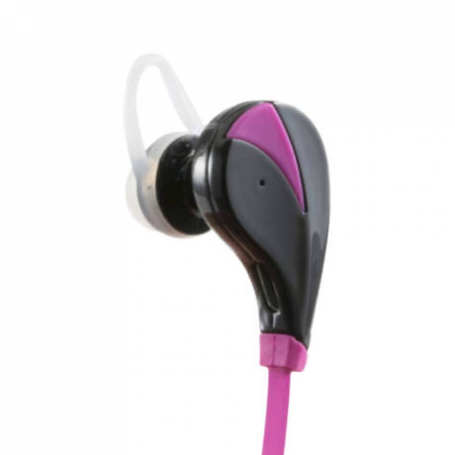 Casti Audio Bluetooth Proiectate Pentru Sport Klausstech , Sunet Hifi Stereo , Convorbiri Telefonice Fara Atingerea Telefonului , Microfon Incorporat , Acumulator Li-pro , Cablu Incarcare Usb , Culoare Roz