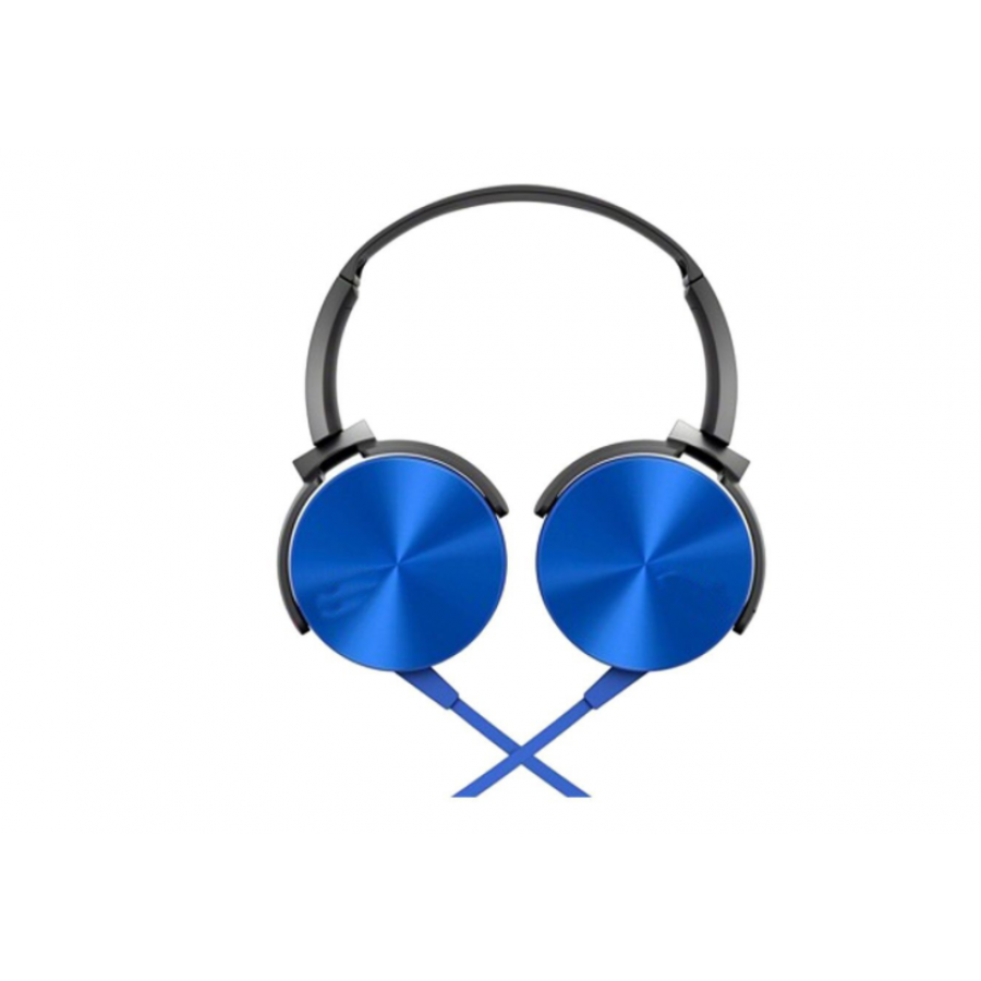 Casti Audio Cu Fir Klausstech, Design Ergonomic, Compatibilitate Universala, Mp3 Player, Fm, Microfon, Sunet Clar Si Puternic, Extra Bass, Greutate Redusa, Control Volum, Usor De Folosit, Albastru