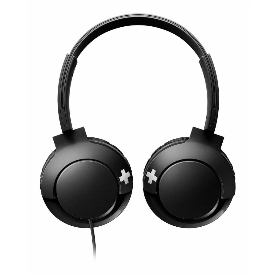 Casti Audio Cu Fir Philips Cu Microfon Si Difuzoare De 32 Mm, Pernute Moi, Supraauriculare, Pliere Compacta, Impedanta 32 Ohm, Sensibiltiate 103 Db, Bass Boost, 3.5 Mm, Negru