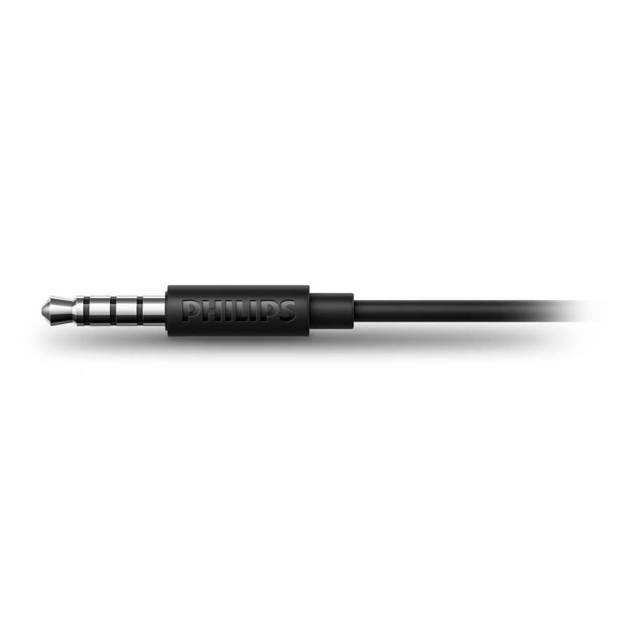 Casti Audio Cu Fir Philips Cu Microfon Si Difuzoare De 32 Mm, Pernute Moi, Supraauriculare, Pliere Compacta, Impedanta 32 Ohm, Sensibiltiate 103 Db, Bass Boost, 3.5 Mm, Negru