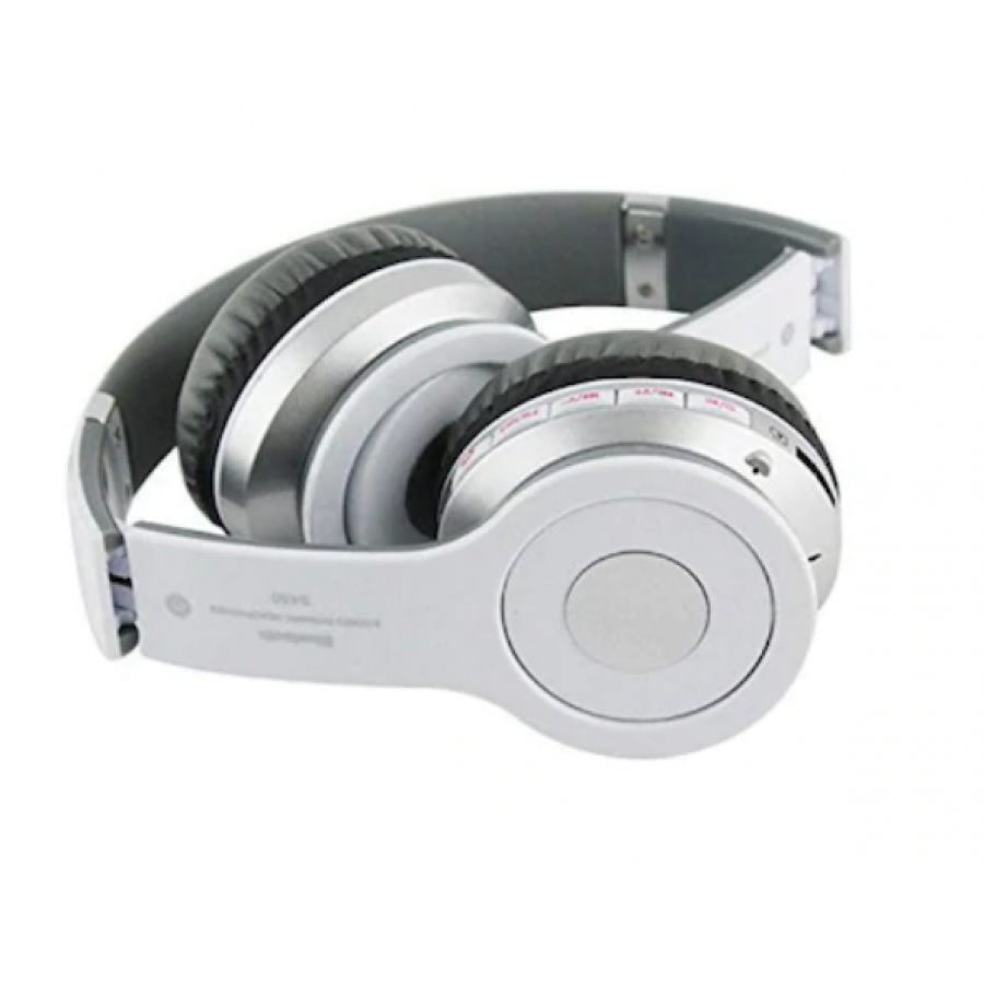 Casti Audio Cu Functia Bluetooth , Tehnologie Bass Puternic, Tip Wireless, Aux In, Tf Card, Radio Fm, Tuner Automat, Conecteare Stereo 3.5 Mm, Utilizare Multimedia, Culoare Alb