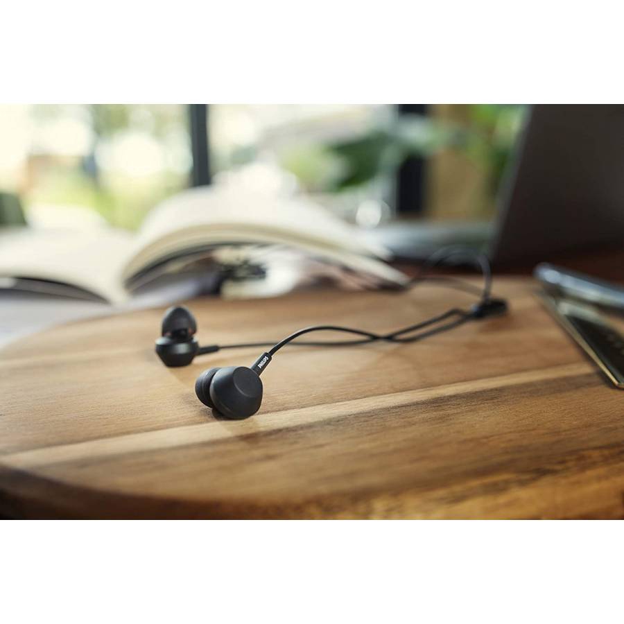 Casti Audio Cu Microfon In-ear Philips, Intraauriculare, Difuzoare 10 Mm, 20 - 20000 Hz, Sensibilitate 104 Db, Impedanta 32 Ohm, Negru