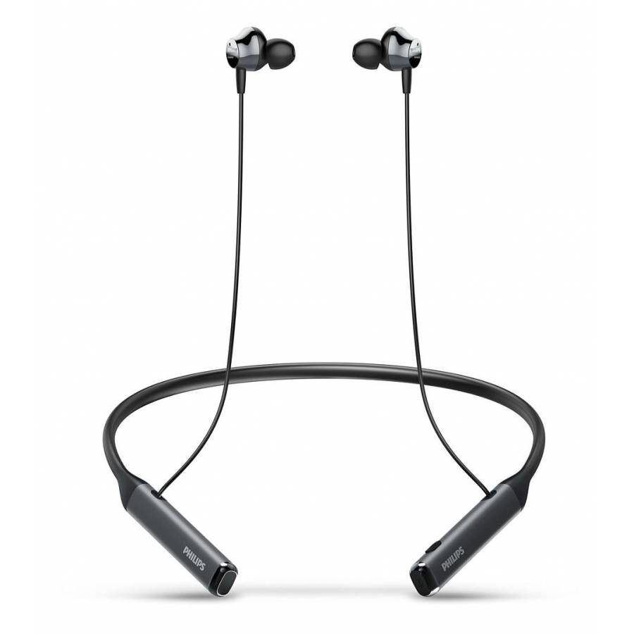 Casti Audio Intraauriculare Philips, Wireless Hi-res, Banda De Gat, Difuzoare De 13 Mm, Autonomie 14 Ore, Sensibilitate 93 Db, Li-polimer, Ghid Initiere, Negru
