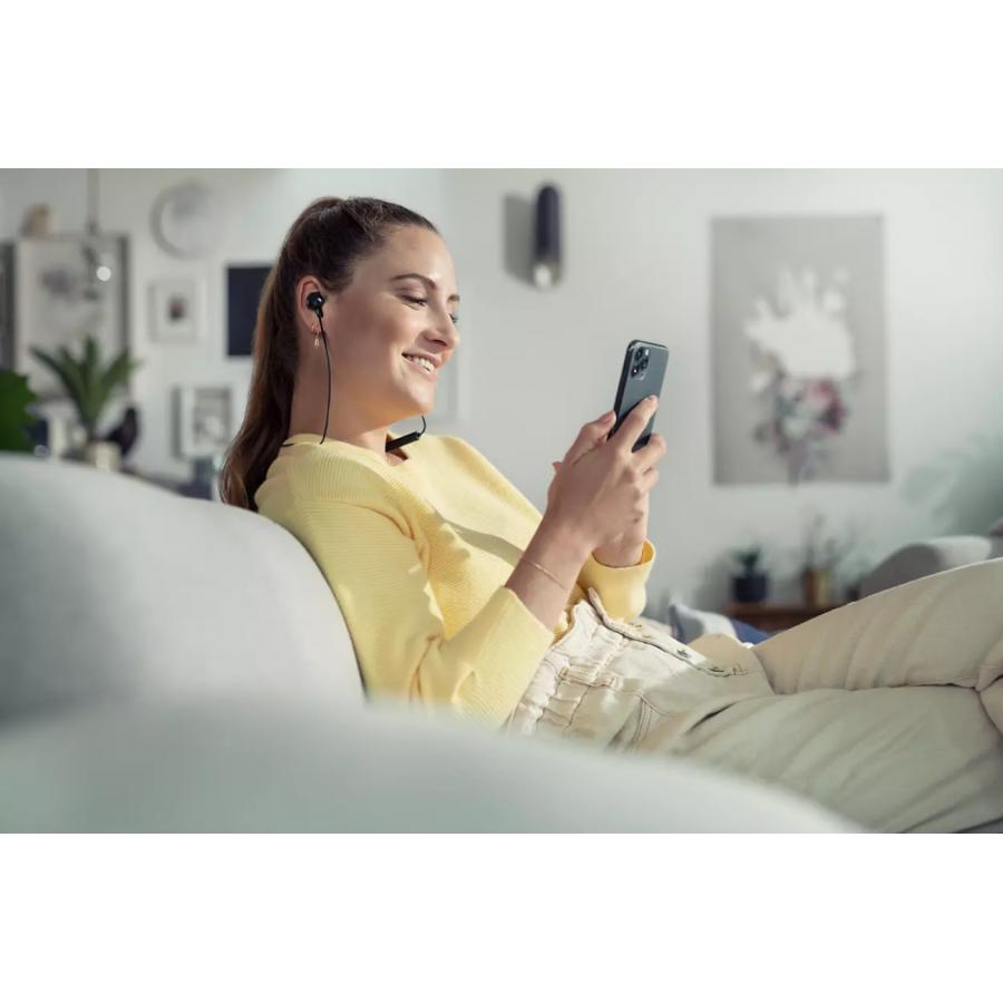 Casti Audio Philips Wireless Intraauriculare Cu Difuzoare De 8.2 Mm, 105 Db, Ndfeb, Raza Pana La 10 M, Cablu Usb C, Baterie Litiu-ion Reincarcabila, Negru