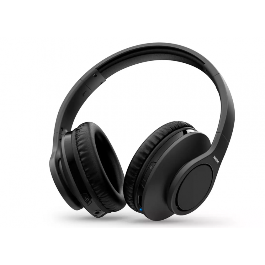 Casti Audio Philips Wireless Pentru Televizor, Difuzoare De 30 Mm, Intrare Audio (3,5 Mm) Pe Transmitator, Adaptor Inclus, Acoperire Transmitator 100m, Negru