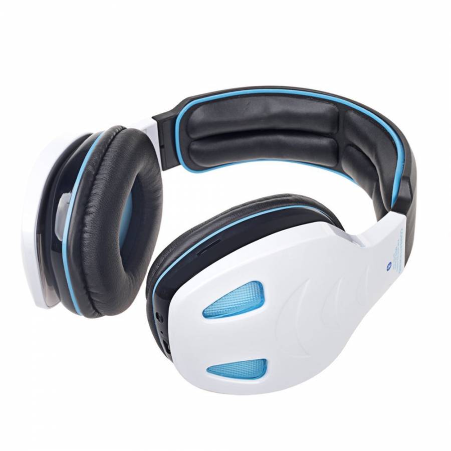 Casti  Audio Profesionale, Cu Bluetooth 3.0, Difuzor 40 Mm, Bass Puternic, Albe, Functie Telefon