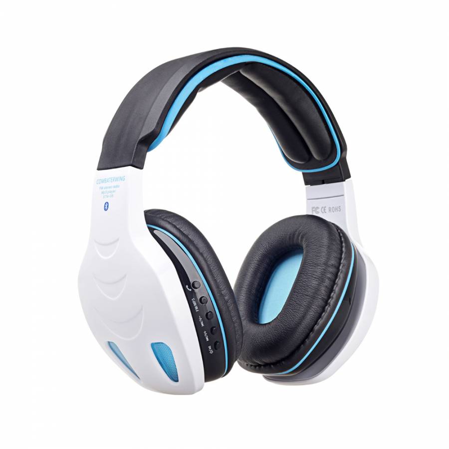 Casti  Audio Profesionale, Cu Bluetooth 3.0, Difuzor 40 Mm, Bass Puternic, Albe, Functie Telefon