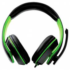 Casti Audio Profesionale De Pc/laptop, Gaming, Microfon Incorporat, Tehnologie Cu Fir , Sunet Stereo, Semnal Zgomot 105 Db , Supraariculare, Cablu De 2 M , Culoare Negru/verde