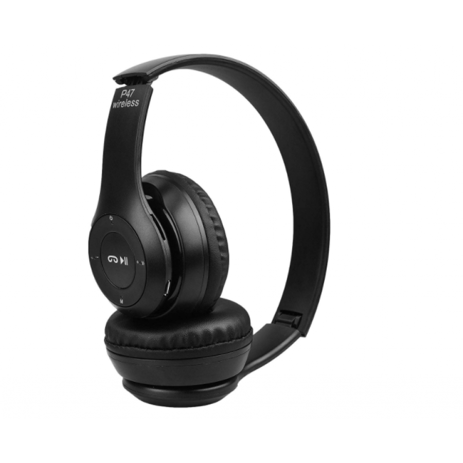 Casti Audio Wireless Klausstech, Bluetooth, Design Pliabil, Radio Fm, Mp3 Player, Suport Apel Hands-free, Microfon Integrat, Negru