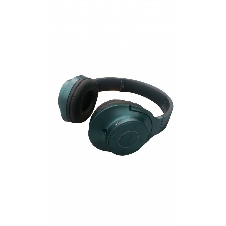 Casti Klausstech Audio Wireless, Fm, Cititor Microsd, Microfon Incorporat Albastre