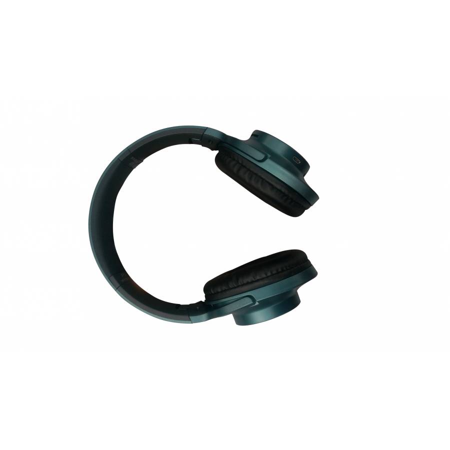 Casti Klausstech Audio Wireless, Fm, Cititor Microsd, Microfon Incorporat Albastre