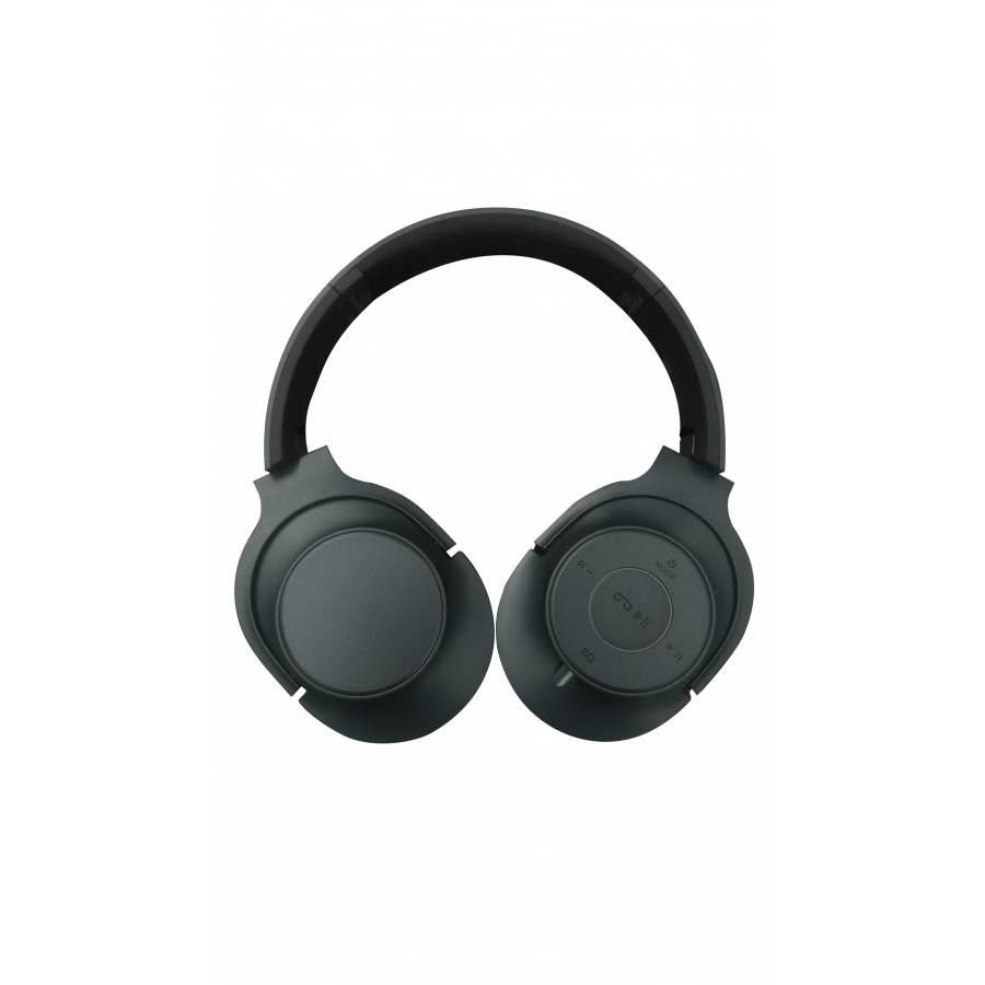 Casti Klausstech Audio Wireless, Fm, Cititor Microsd, Microfon Incorporat Gri
