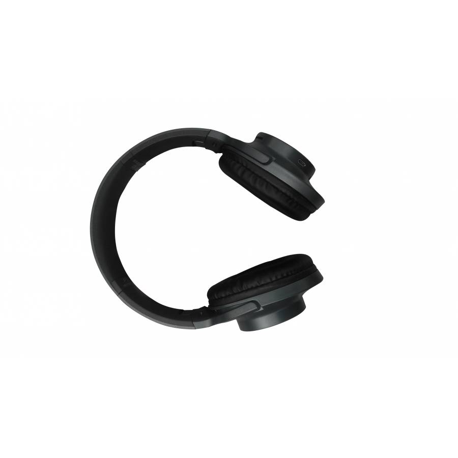 Casti Klausstech Audio Wireless, Fm, Cititor Microsd, Microfon Incorporat Gri