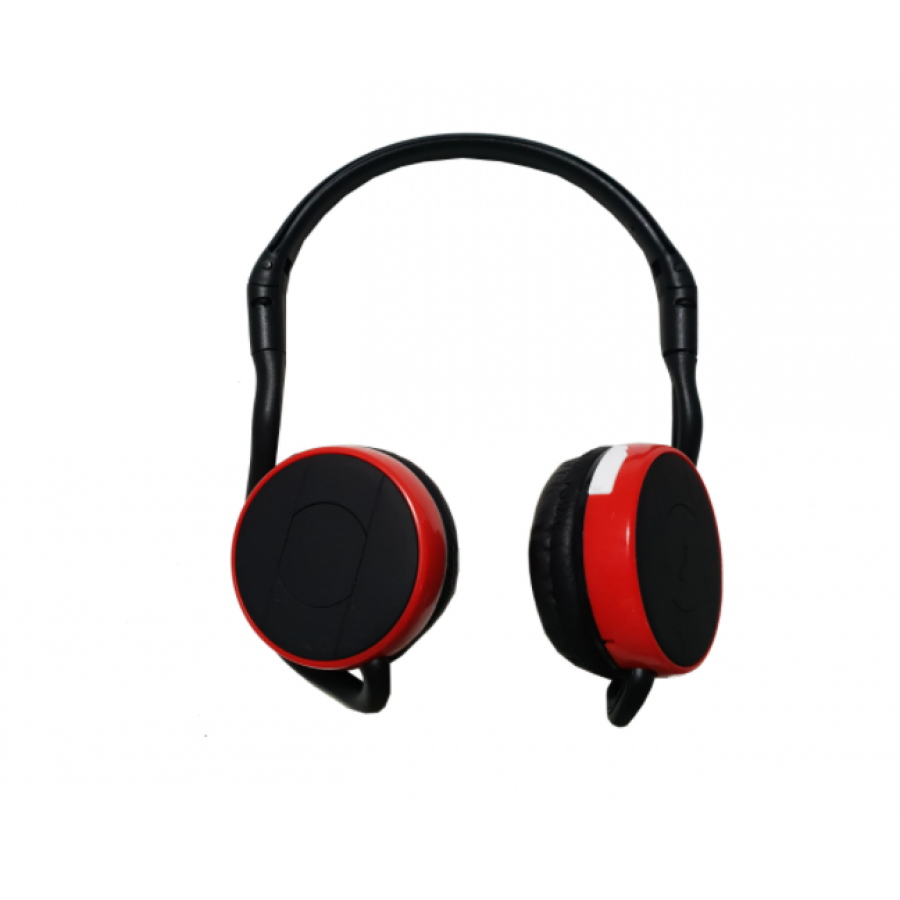 Casti Audio Wireless Klausstech, Design Ergonomic, Compatibilitate Universala, Bluetooth 4.2, Mp3 Player, Fm, Microfon, Sunet Clar Si Puternic, Greutate Redusa, Usor De Folosit, Pliabile, Negru/rosu