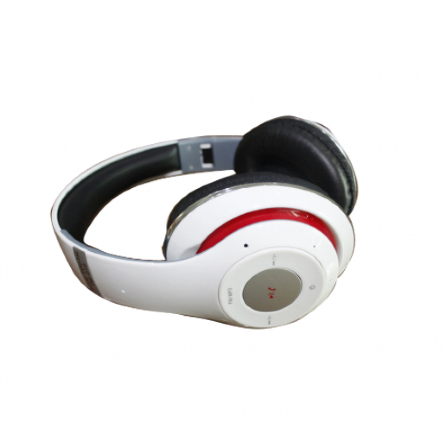 Casti Audio Wireless Klausstech, Design Ergonomic, Compatibilitate Universala, Bluetooth, Microfon, Mp3 Player, Fm, Sunet Clar Si Puternic, Slot Card, Greutate Redusa, Alb