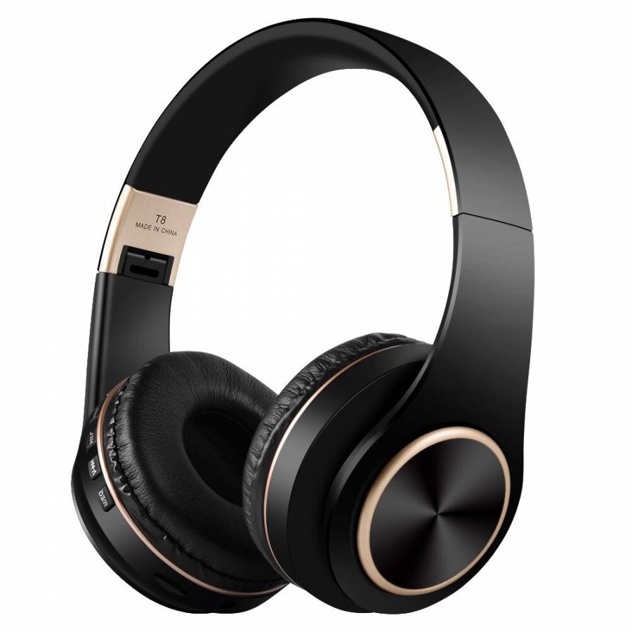 Casti Audio Wireless Klausstech, Design Ergonomic, Compatibilitate Universala, Bluetooth, Tf Card, Microfon, Mp3 Player, Fm, Sunet Clar Si Puternic, Greutate Redusa, Control Volum, Negru