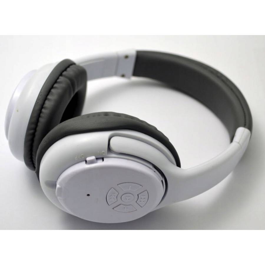 Casti Audio Wireless Klausstech, Microfon Incorporat, Conectivitate Bluetooth 3.0, Acumulator Reincarcabil, Difuzor 40 Mm, Comenzi Pe Casca, Design Modern, Alb