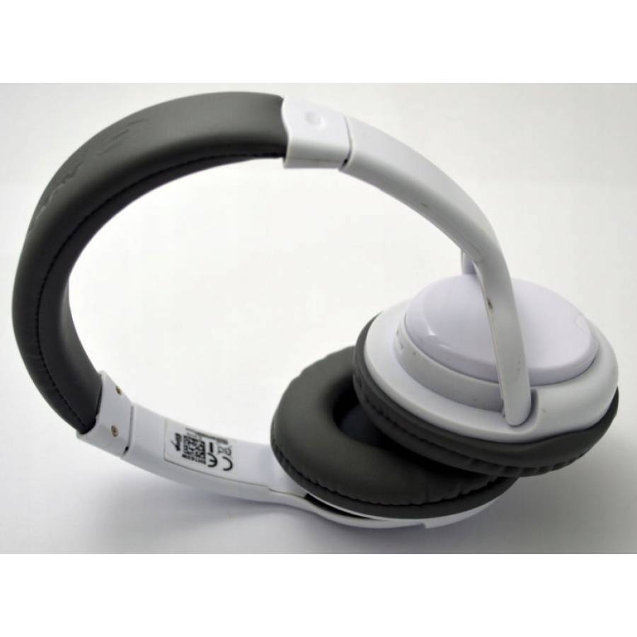 Casti Audio Wireless Klausstech, Microfon Incorporat, Conectivitate Bluetooth 3.0, Acumulator Reincarcabil, Difuzor 40 Mm, Comenzi Pe Casca, Design Modern, Alb