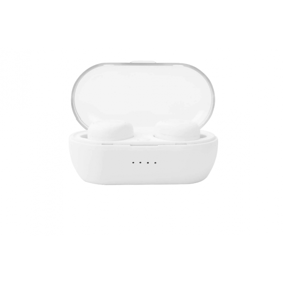 Casti Audio Wireless Sport Klausstech, Bluetooth 5.0, Sunet Clar, 3 Butoane Pentru Comenzi, Compatibilitate Universala, 42 Db, Capacitate Baterie 8 Ore,  Alb