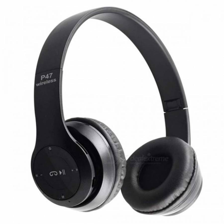 Casti Bluetooth KlaussTech Cu Microfon - Pliabile, Wireless P47 Negru