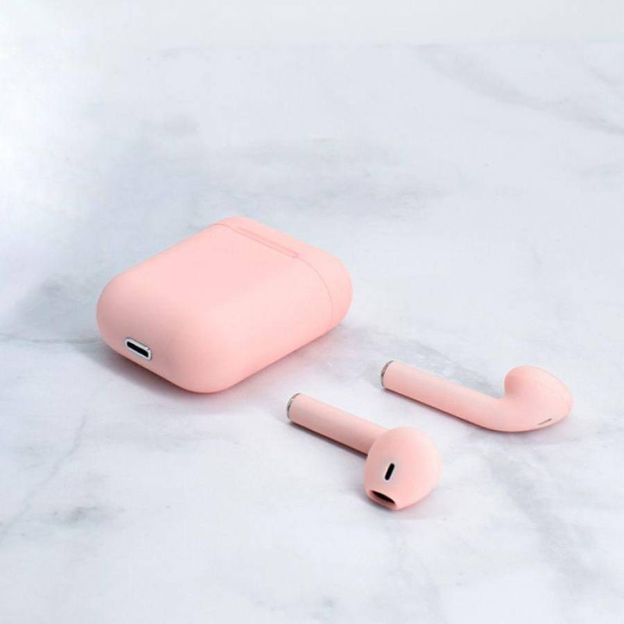 Casti KlaussTech Bluetooth V5.0 Airpods, Carcasa De Incarcare, Autonomie 4 Ore, Incarcare 70 Min, Utilizare Usoara, Design Ergonomic, Moderne, Culoare Roz