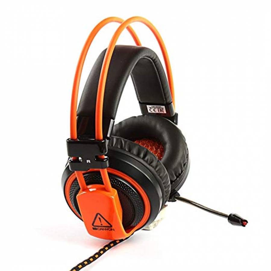 Casti Gaming Canyon , Cu Fir , Microfon Ajustabil , Conectare Cu 2 X  3.5 Mm Jack Stereo
