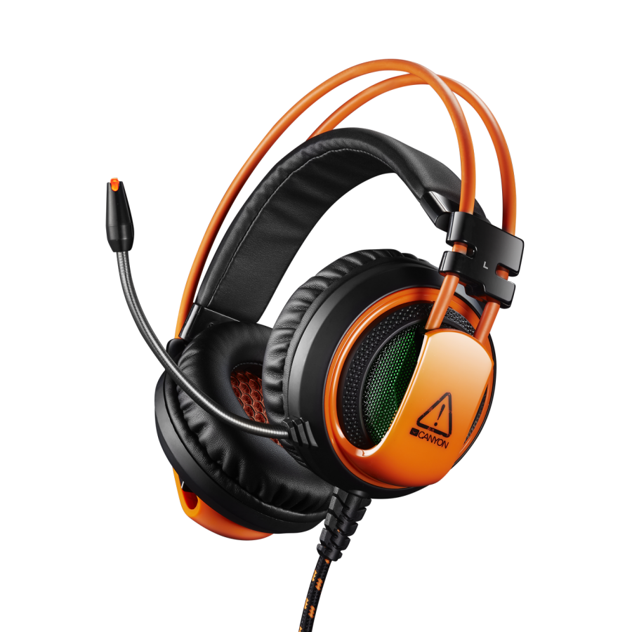 Casti Gaming Canyon , Cu Fir , Microfon Ajustabil , Conectare Cu 2 X  3.5 Mm Jack Stereo