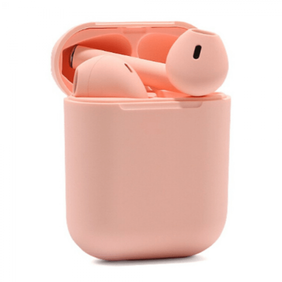 Casti KlaussTech Bluetooth V5.0 Airpods, Carcasa De Incarcare, Autonomie 4 Ore, Incarcare 70 Min, Utilizare Usoara, Design Ergonomic, Moderne, Culoare Roz