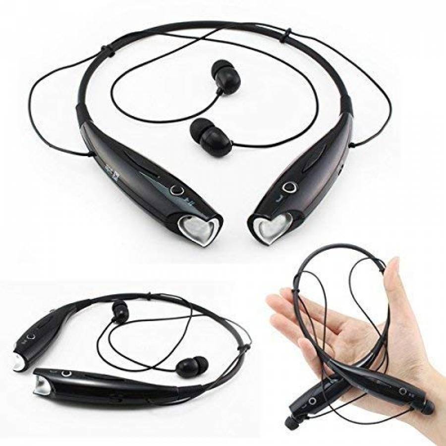 Casti Klausstech Wireless Bluetooth Cu Slot Tf Card, Convorbire 4 H, Autonomie Muzica 10 H, Hands-free, Alerta Apel, Reconectare Automata, Negru