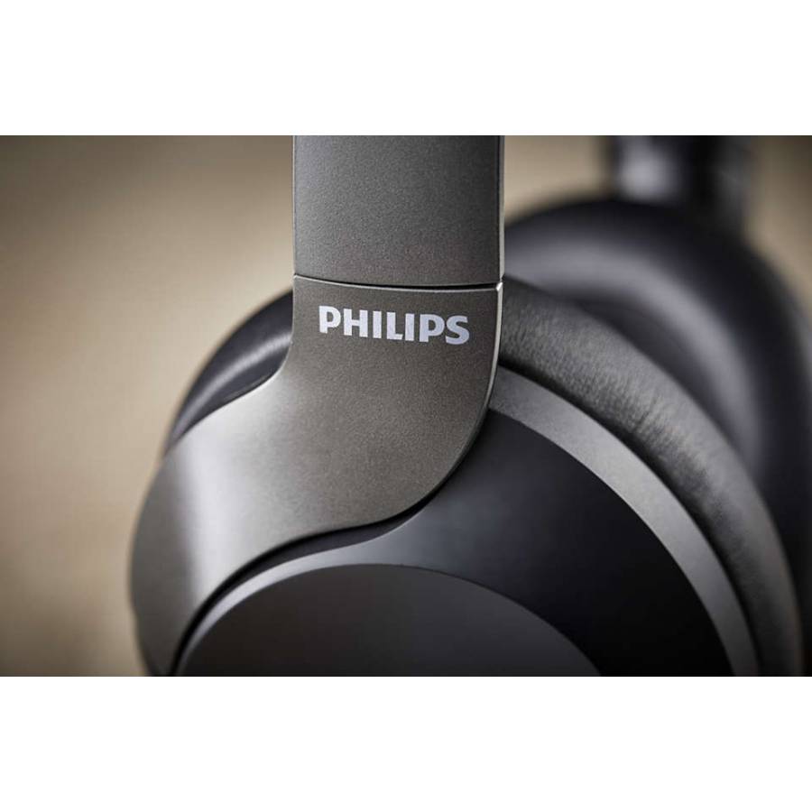 Casti Over-ear Philips Hi-res Wireless, Supraauriculare, Difuzoare 40 Mm, Design Inchis, Bluetooth 5.0, Raza 10 M, Gestionare Apel, Control Volum, Negru
