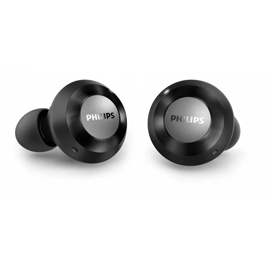 Casti Philips Audio True Wireless, Intraauriculare Cu Bluetooth, Difuzoare 13 Mm, Microfon Incorporat, Incarcare 1.5 H, Timp Convorbire 6h, Redare Muzica 18h, Negru