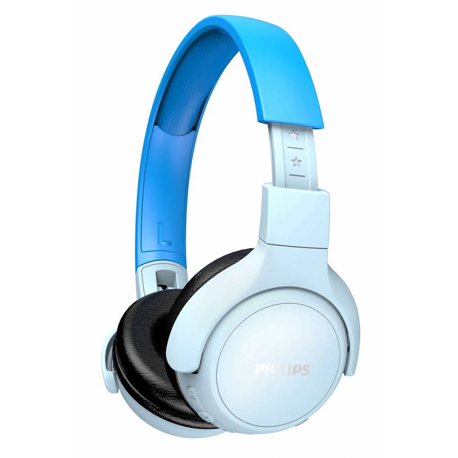 Casti Philips Audio Wireless Cu Pernute Moi, Difuzoare 32 Mm, Supraauriculare, 32 Ohm, 20 - 20000 Hz, 95 Db, Microfon, Gestionare Apel, Pana La 10m, Albastru