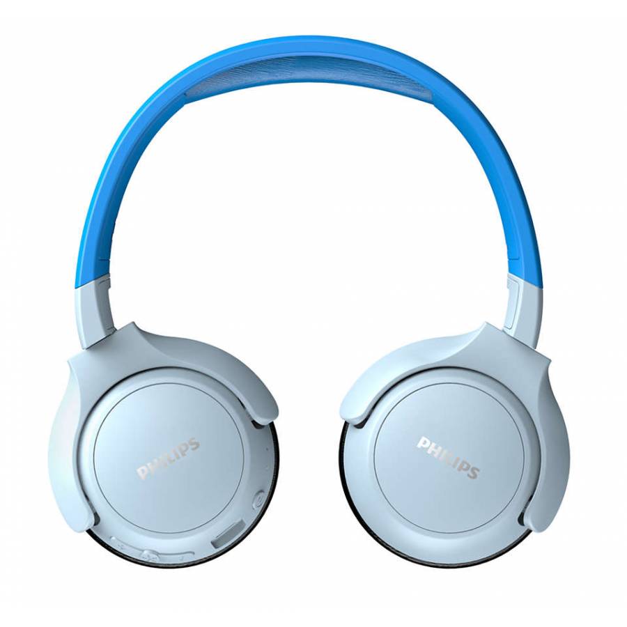 Casti Philips Audio Wireless Cu Pernute Moi, Difuzoare 32 Mm, Supraauriculare, 32 Ohm, 20 - 20000 Hz, 95 Db, Microfon, Gestionare Apel, Pana La 10m, Albastru