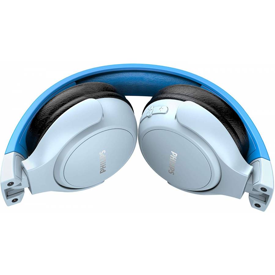 Casti Philips Audio Wireless Cu Pernute Moi, Difuzoare 32 Mm, Supraauriculare, 32 Ohm, 20 - 20000 Hz, 95 Db, Microfon, Gestionare Apel, Pana La 10m, Albastru