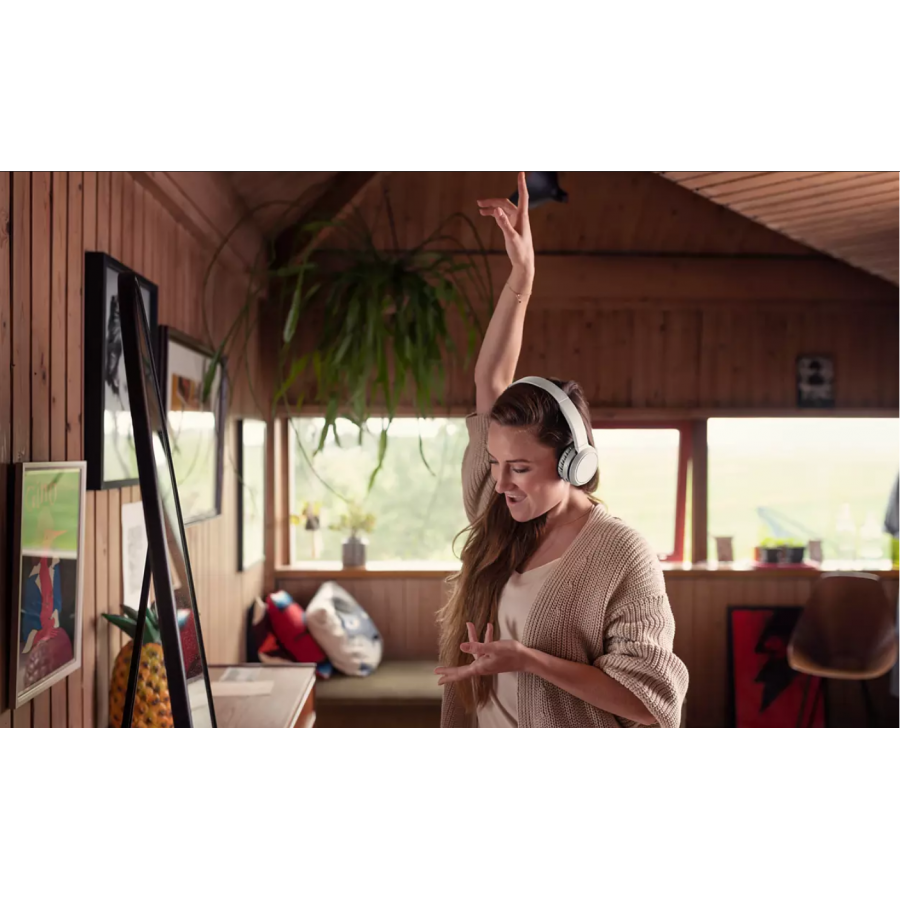 Casti Philips Audio Wireless Supraauriculare Cu Difuzoare De 32 Mm, Cablu Usb-c, Functionare 29 H, Li-polimer, Reducerea Zgomotului, 110 Db, Alb